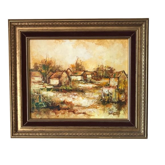 Claude Farcy Other - Claude Farcy Original Oil on Canvas Painting